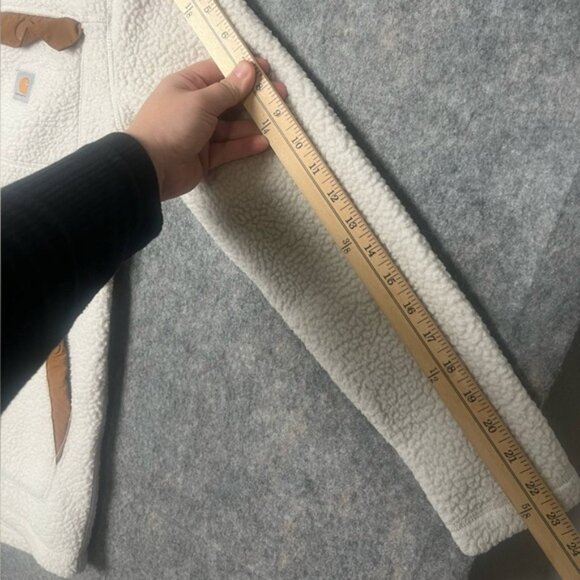 Carhartt Woman Size XS Reworked Relaxed Fit Fleece Coat sherpa fleece full zip - Picture 6 of 7